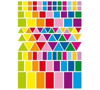 Gommettes mix géométriques de 1 à 4 cm x 324 pièces