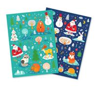 Gommettes motifs Noël 0,1 à 5,7 cm 278 pièces