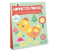 Gommettes mousse- animaux de la ferme - pochette avec accessoires - 5 planches gommettes - Sarah Andreacchio - Deux Coqs D'or - Jeux livres objets
