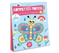 Gommettes mousse - animaux rigolos - pochette avec accessoires