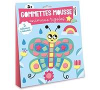 Gommettes mousse - animaux rigolos - pochette avec accessoires Estelle Tchatcha (Illustration)