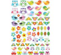 MÉGACRÉA Gommettes Nature de 1,5 à 3 cm 152 pièces