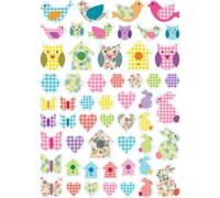 Gommettes Nature Déco De 1 À 3,5 Cm 54 Pièces - Megacrea Diy