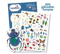 Gommettes - Nature - Insectes - Fleurs - Plantes - 138 Pièces