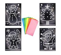 Gommettes - Noël - Cartes à gommettes - Père noël - Sapin de noël - CTOP