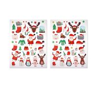 MegaCrea DIY Gommettes Noël Enfant de 1 à 5,3 cm 74 pièces