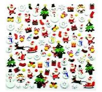 MÉGACRÉA Stickers 3D Caoutchouc Noël 93 pièces