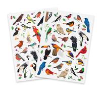Gommettes Oiseaux Réalistes 1,3 À 7,5 Cm 83 Pièces