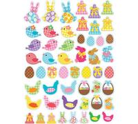 Gommettes Pâques De 1 À 3,5 Cm 106 Pièces - Megacrea Diy