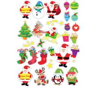 30 gommettes Noël - Père Noël NA