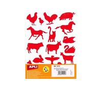 Gommettes permanentes - Animaux de la ferme x 204