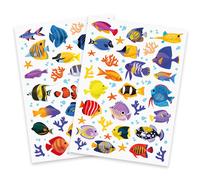Gommettes Poissons Réalistes 0,4 À 4,2 Cm 133 Pièces