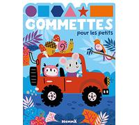 Gommettes pour les petits - Animaux dans jeep -Livre de gommettes - Dès 3 ans