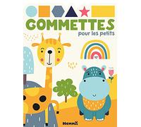 Gommettes pour les petits - Girafe et hippo - Livre de gommettes - Dès 3 ans