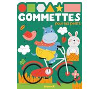 Gommettes pour les petits - Hippo et lapin - Livre de gommettes - 3 ans