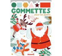 Gommettes pour les petits - Noël - Père Noël - renne - chat - Livre de gommettes - 3 ans