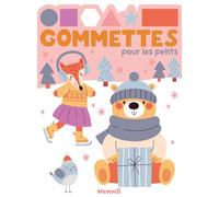 Gommettes pour les petits -Ours - renard - hiver - Livre de gommettes - 3 ans