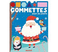 Gommettes pour les petits - Père Noël et pingouin - Livre de gommettes - Dès 3 ans