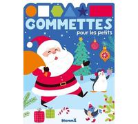 Gommettes pour les petits - Père Noël, sapin et pingouin - Livre de gommettes - Dès 3 ans
