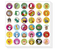 Gommettes Récompenses, Autocollants de Recompense pour Enfant, 720pcs 2.5cm Animaux Autocollants de Récompense Self-Adhesive, Gommette Étiquette pour Élèves et Enseignants Scrapbooking DIY