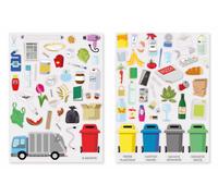 Gommettes Recyclage Et Tri Sélectif 2 Planches Différentes 85 Pièces
