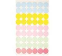 Gommettes rondes - 216 pièces - de D 1,5 cm G