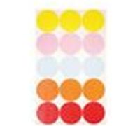 Gommettes rondes - Assortiment couleurs pastel - 4 planches - 60 pièces MULTICOLORE G