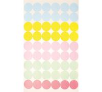 Gommettes rondes - 216 pièces - de D 1,5 cm