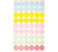 Gommettes Rondes Couleurs Pastel 1,5 Cm 4 Planches - Megacrea Diy