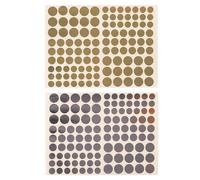 Gommettes - Rondes - Or Et Argent - Différentes Tailles - Cléopâtre