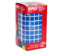 Gommettes Rouleau Carré 10x10 Mm Bleu X 6 372 - Apli Agipa