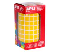 Gommettes Rouleau Carré 10x10 Mm Jaune X 6 372 - Apli Agipa