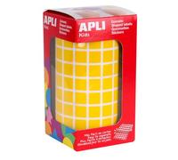 Gommettes Rouleau Carré 10x10 Mm Jaune X 6 372 - Apli Agipa