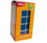 Gommettes rouleau - Carré 15 x 15 mm - Bleu x 2 832 Bleu G