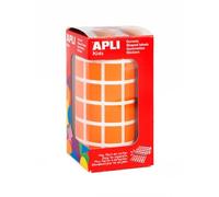 Gommettes Rouleau - Carré 15 X 15 Mm - Orange X 2 832 - Apli Agipa