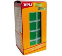 APLI Kids Gommettes Carrées en rouleau 12478 Vert 15 x 15 mm