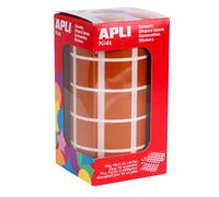 Gommettes Rouleau Carré 20x20 Mm Marron X 1 770 - Apli Agipa