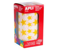 Gommettes Rouleau Étoile 12,5 Et 19,5 Mm Jaune X 2 360 - Apli Agipa