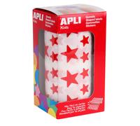 Gommettes Rouleau Étoile 12,5 Et 19,5 Mm Rouge X 2 360 - Apli Agipa