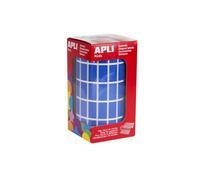 Gommettes rouleau - Rectangle 2x1cm - Bleu x 3 540 - APLI AGIPA