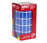 Gommettes Rouleau - Rectangle 2x1cm - Bleu X 3 540 - Apli Agipa