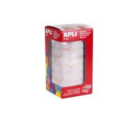 Gommettes rouleau - Rond Ø 10.5 mm - Blanc x 5 192 - APLI AGIPA