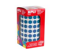 Gommettes Rouleau Rond Ø 10,5 Mm Bleu X 5 192 - Apli Agipa