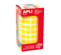 Gommettes Rouleau Rond Ø 10,5 Mm Jaune X 5 192 - Apli Agipa