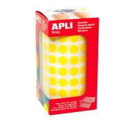 Gommettes Rouleau Rond Ø 10,5 Mm Jaune X 5 192 - Apli Agipa