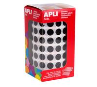 Gommettes Rouleau Rond Ø 10,5 Mm Noir X 5 192 - Apli Agipa