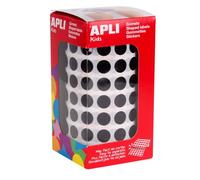 Gommettes Rouleau Rond Ø 10,5 Mm Noir X 5 192 - Apli Agipa