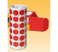 Autocollants rouges 15,0 mm en rouleau