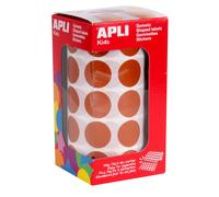 Gommettes Rouleau Rond Ø 20 Mm Marron X 1 770 - Apli Agipa