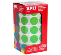 Gommettes Rouleau Rond Ø 20 Mm Vert Clair X 1 770 - Apli Agipa